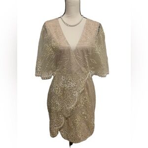 Hello Molly champagne sparkle semi-formal